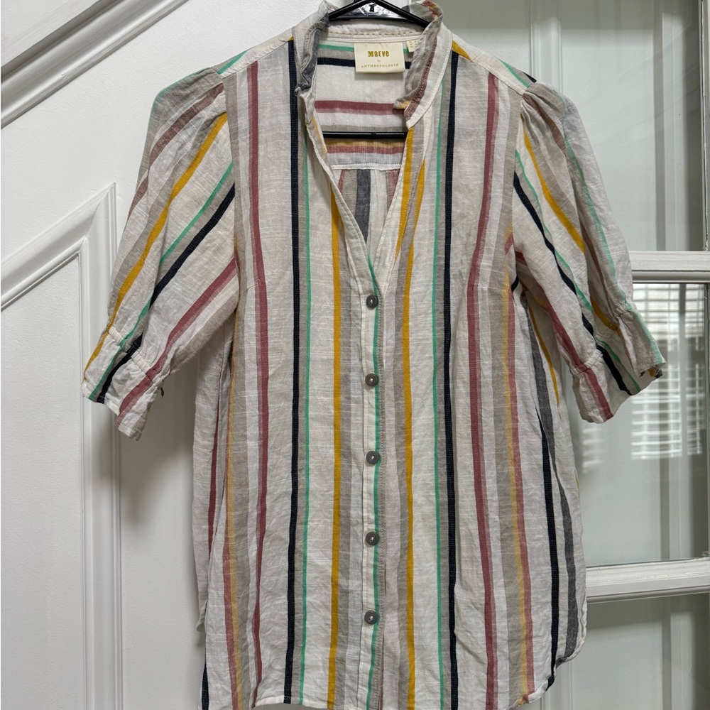 Anthropologie Maeve Alissa Buttondown